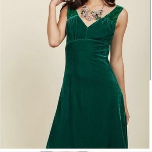 Modcloth Velvet Burnout Dress SzXL